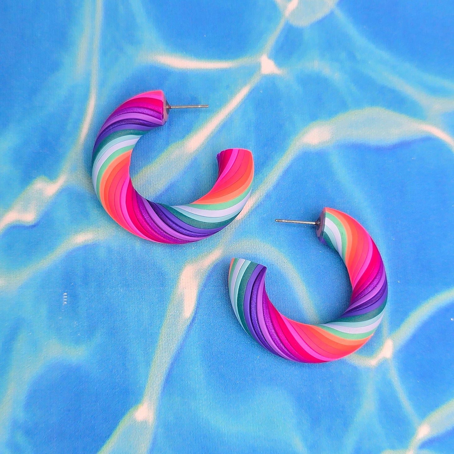 Mermaid Magic Twisted Hoops