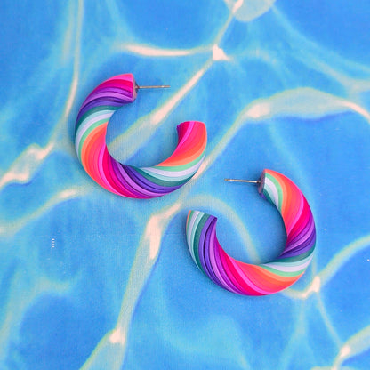 Mermaid Magic Twisted Hoops