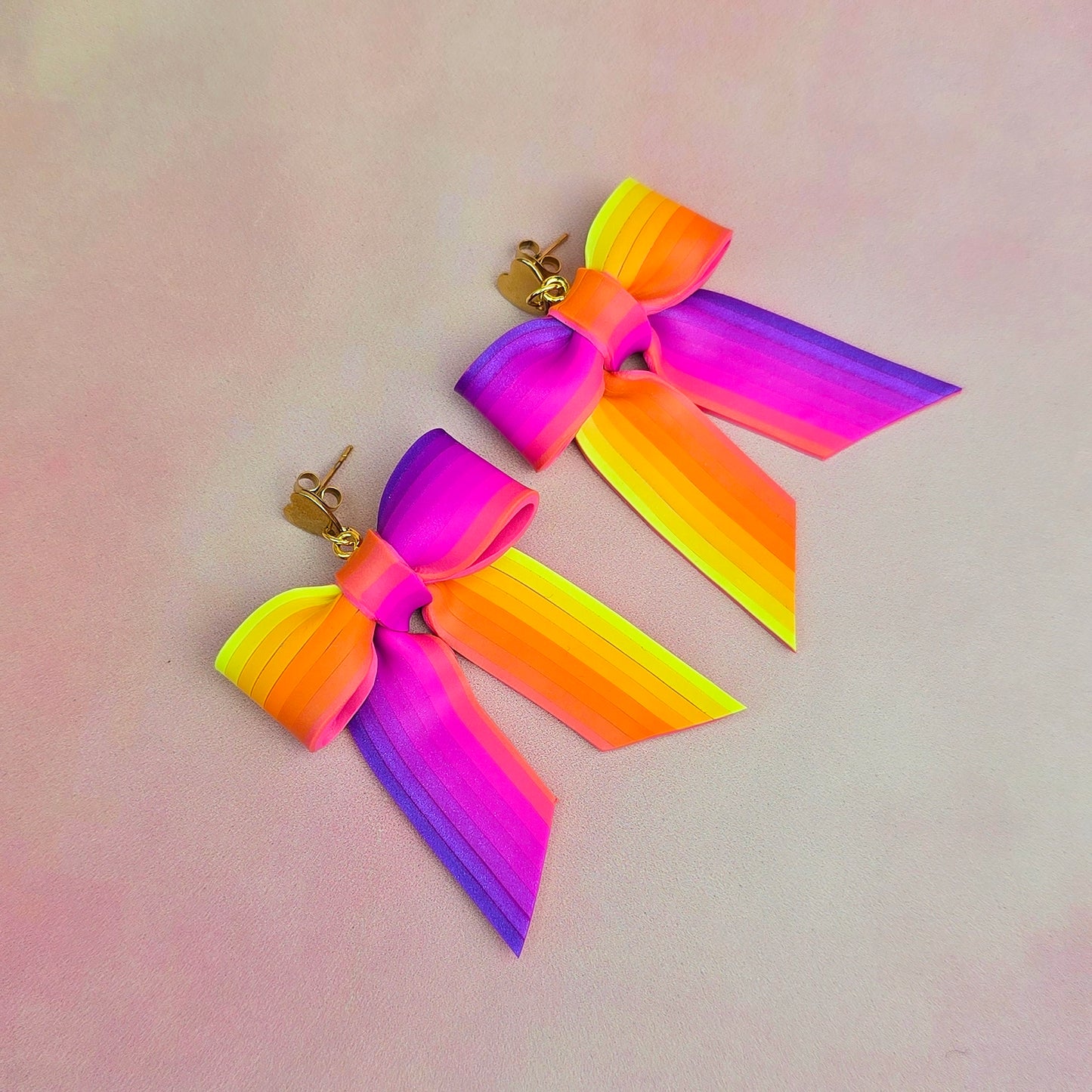 Sunset Large Bow Dangles