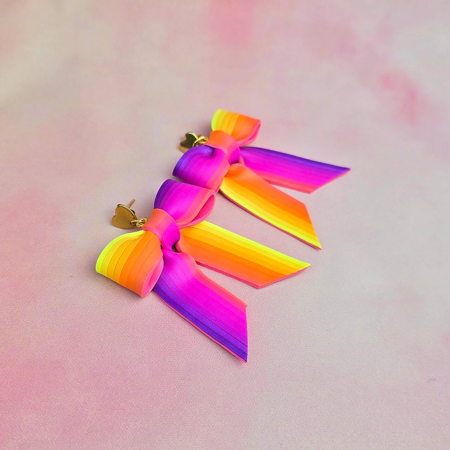 Sunset Large Bow Dangles