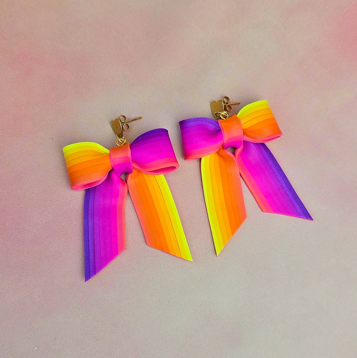 Sunset Large Bow Dangles