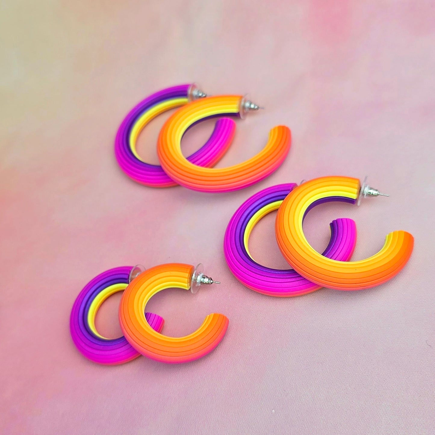 Sunset Ombre Hoops