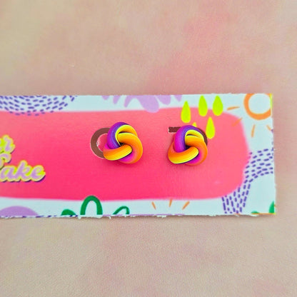Sunset Mini Knot Studs