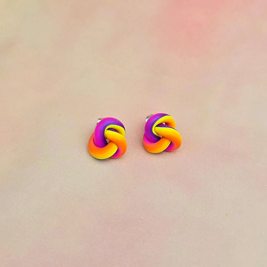 Sunset Mini Knot Studs
