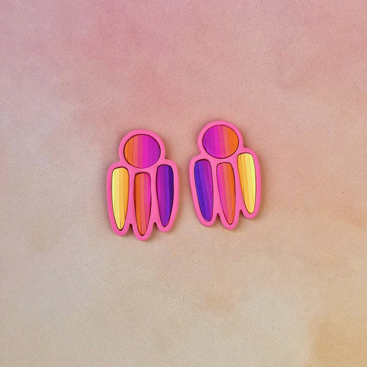 Sunset Dagger Statement Studs