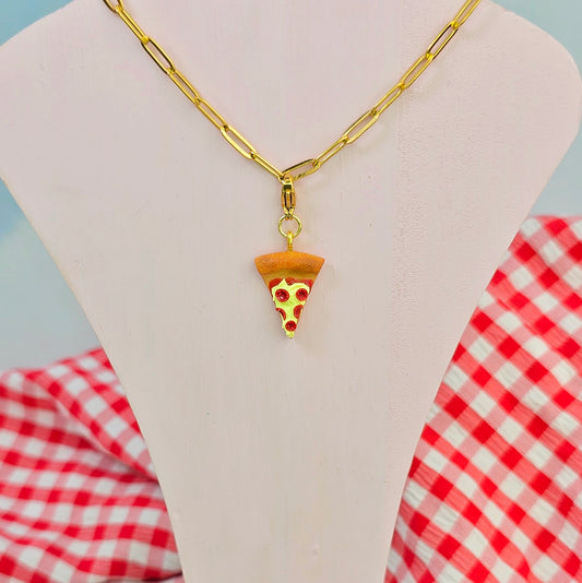 Pizza Necklace Charm (Charm Only)