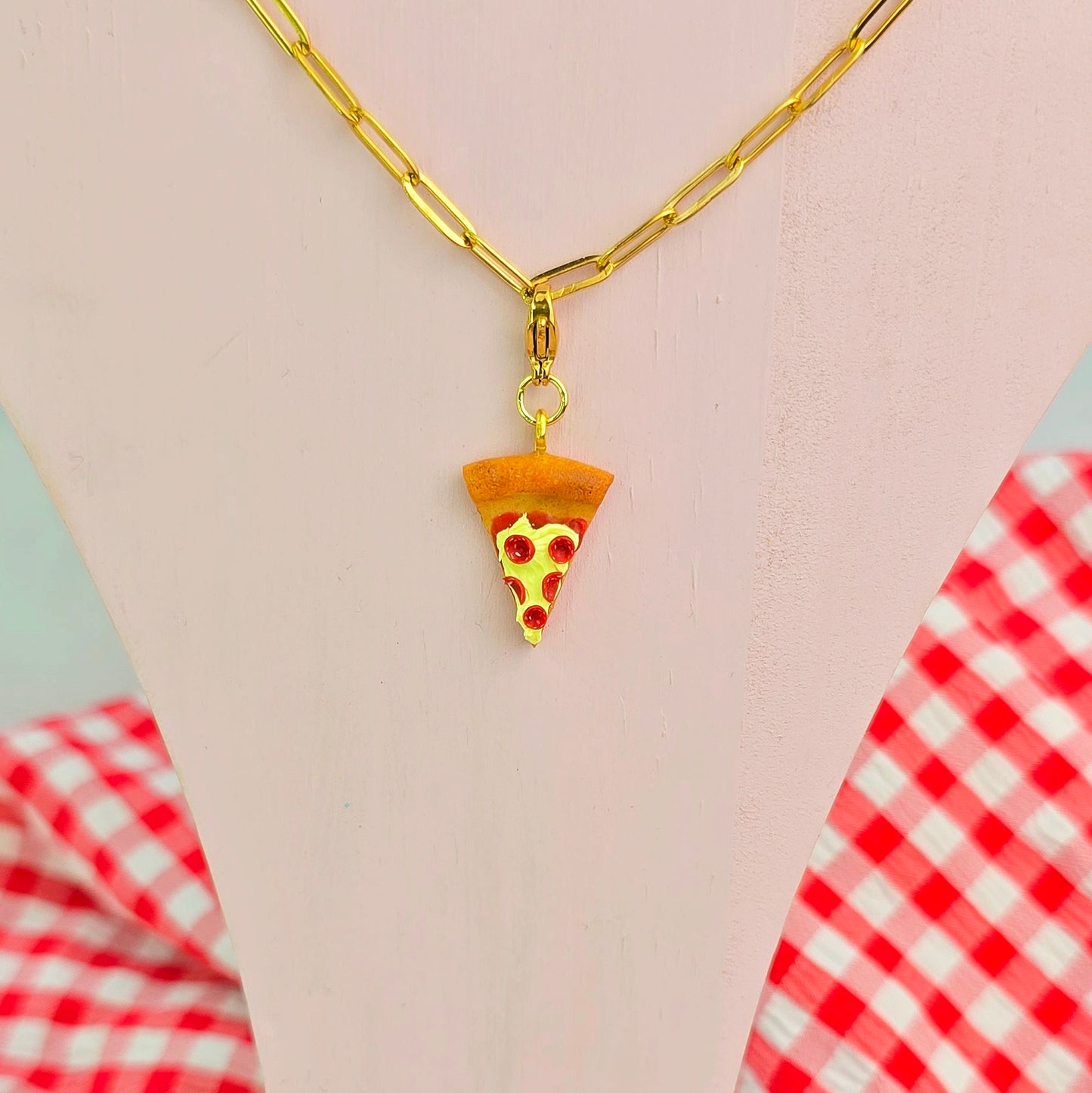 Pizza Necklace Charm (Charm Only)