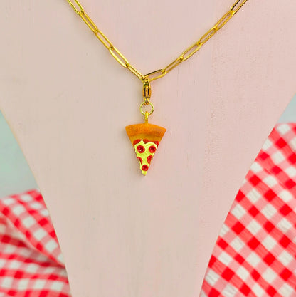 Pizza Necklace Charm (Charm Only)