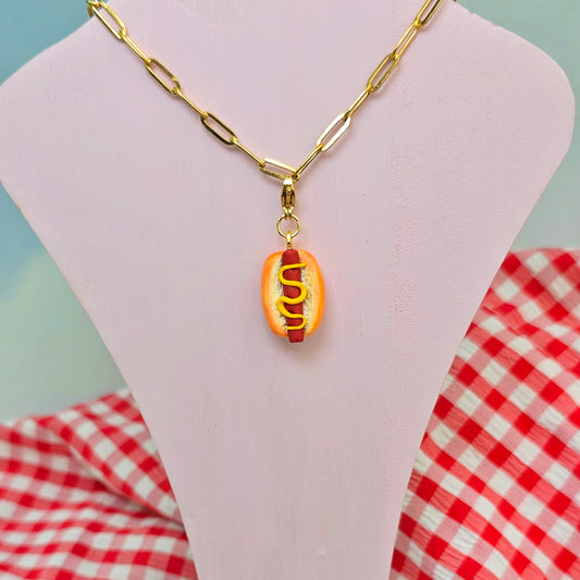 Hot Dog Necklace Charm (Charm Only)