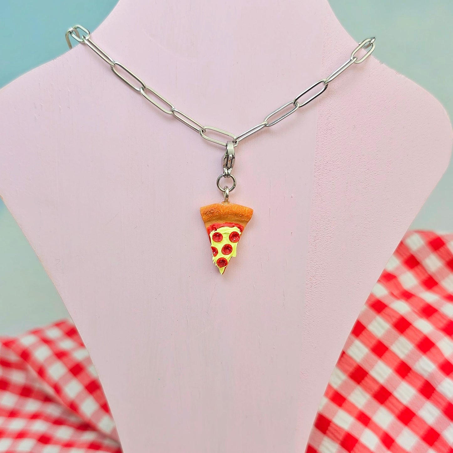 Pizza Necklace Charm (Charm Only)