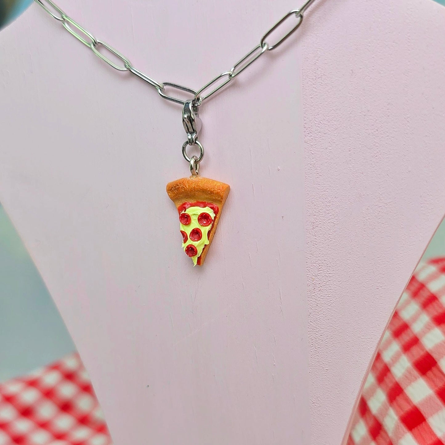 Pizza Necklace Charm (Charm Only)