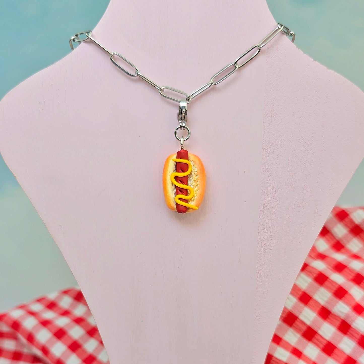 Hot Dog Necklace Charm (Charm Only)