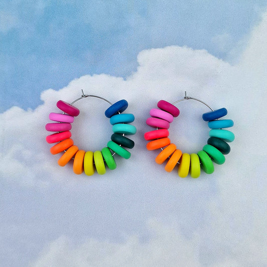 Tropic Like It's Hot Beaded Hoops