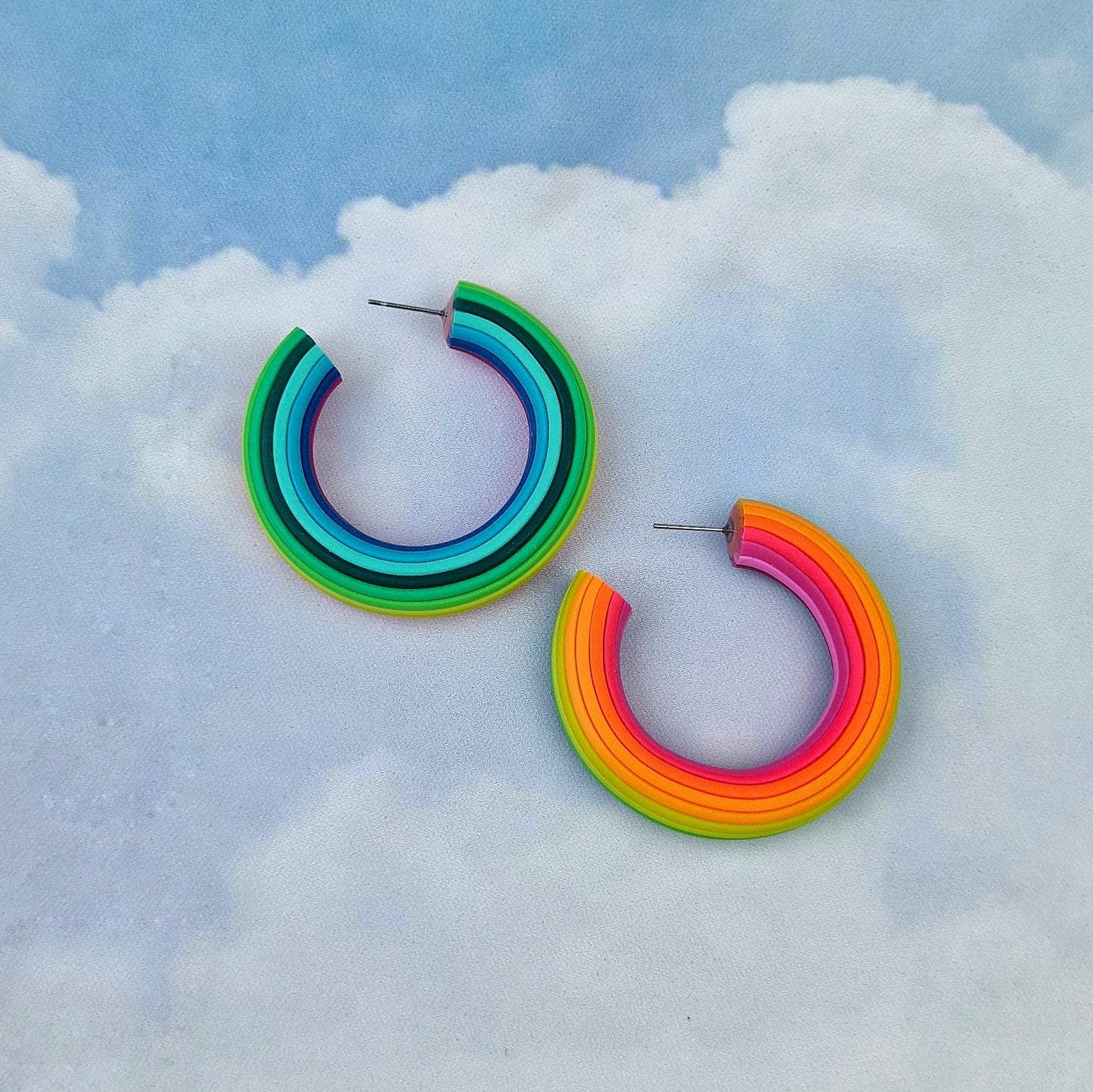 Tropic Like It's Hot Ombre Hoops (All Sizes)