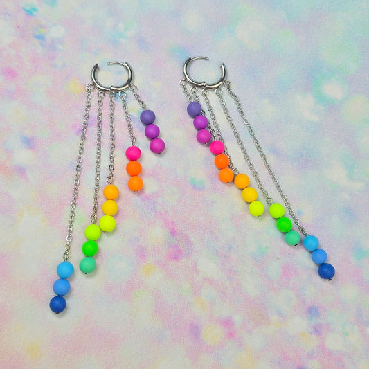 Neon Bouquet 5 Drop Dangles