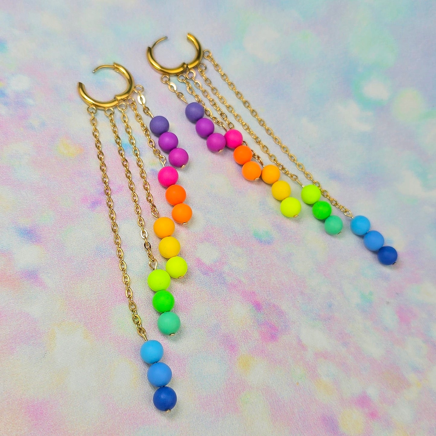 Neon Bouquet 5 Drop Dangles