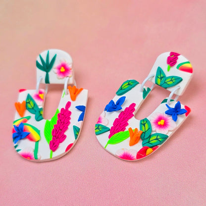 Hawaiian Sunrise U-Shaped Dangles