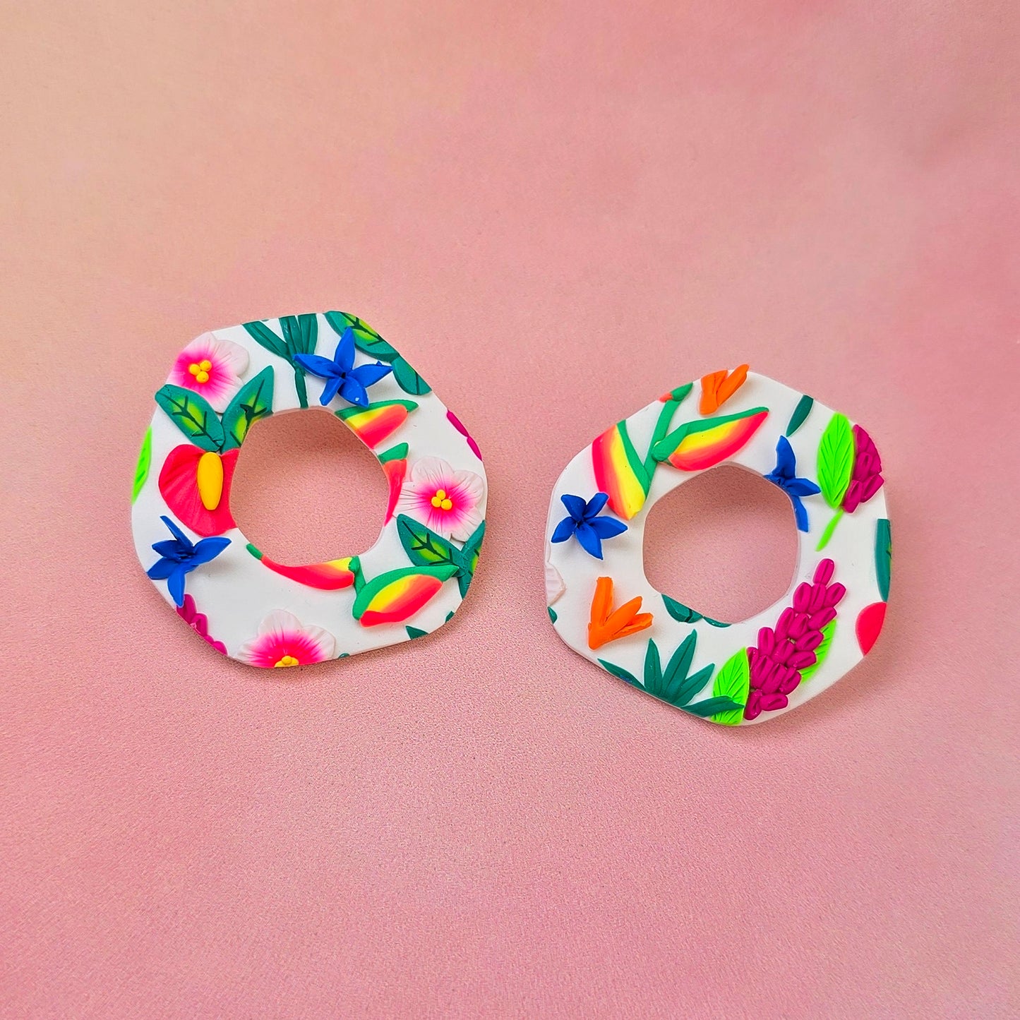 Hawaiian Sunrise Doughnut Studs