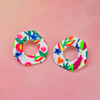 Hawaiian Sunrise Doughnut Studs