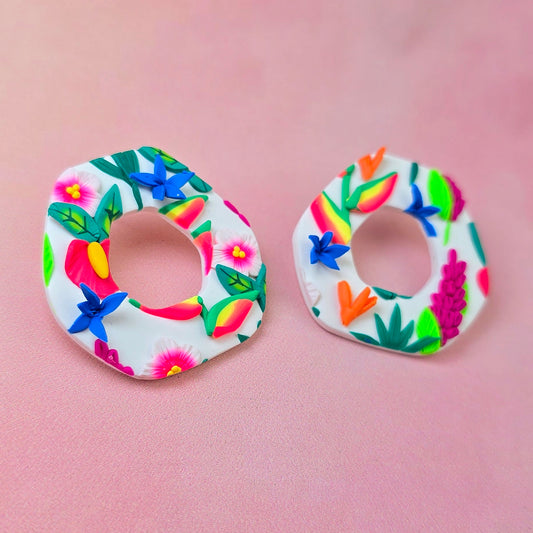 Hawaiian Sunrise Doughnut Studs