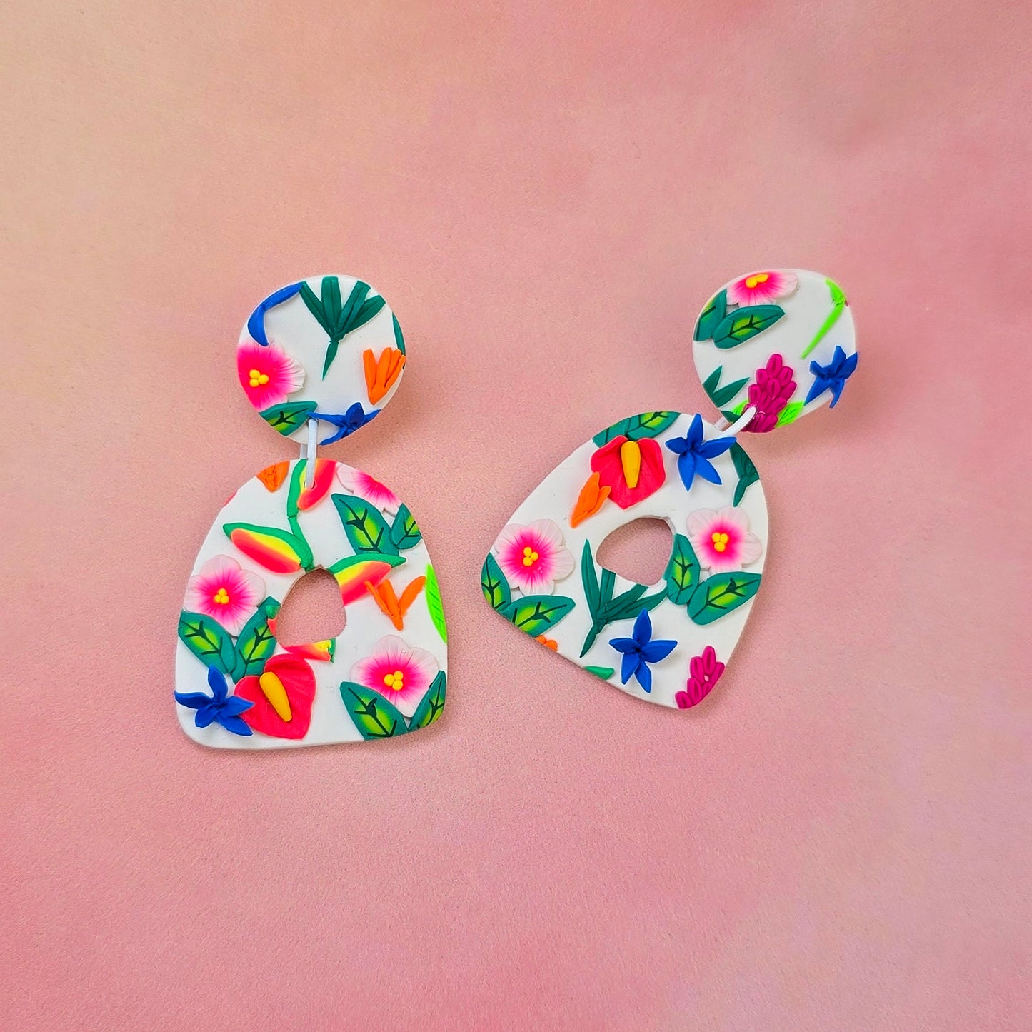 Hawaiian Sunrise Triangle Dangles