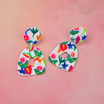 Hawaiian Sunrise Triangle Dangles