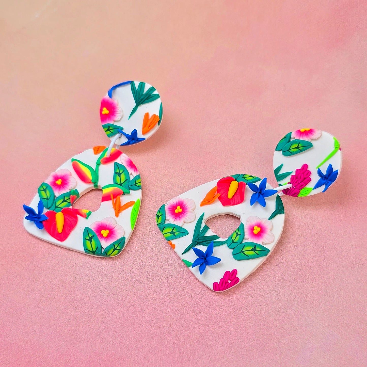 Hawaiian Sunrise Triangle Dangles