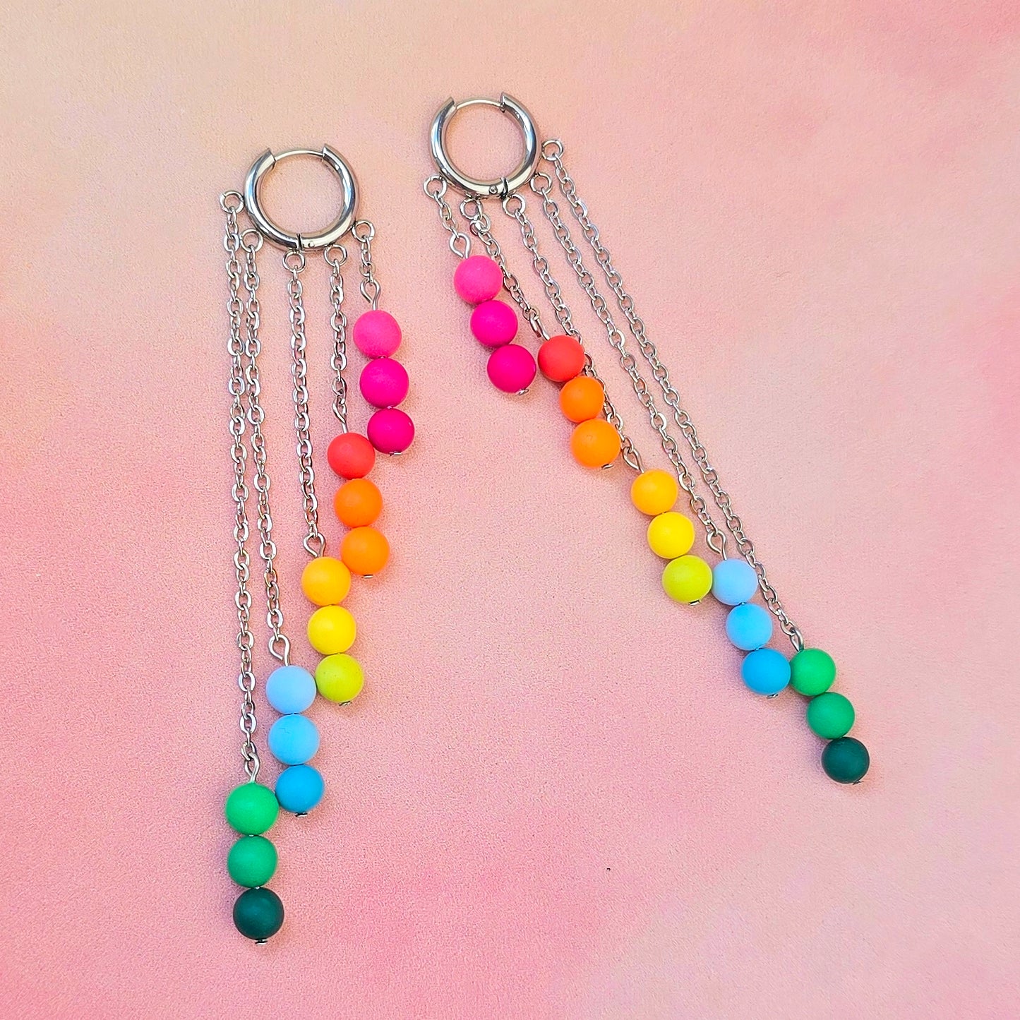 Hawaiian Sunrise 5 Drop Dangles