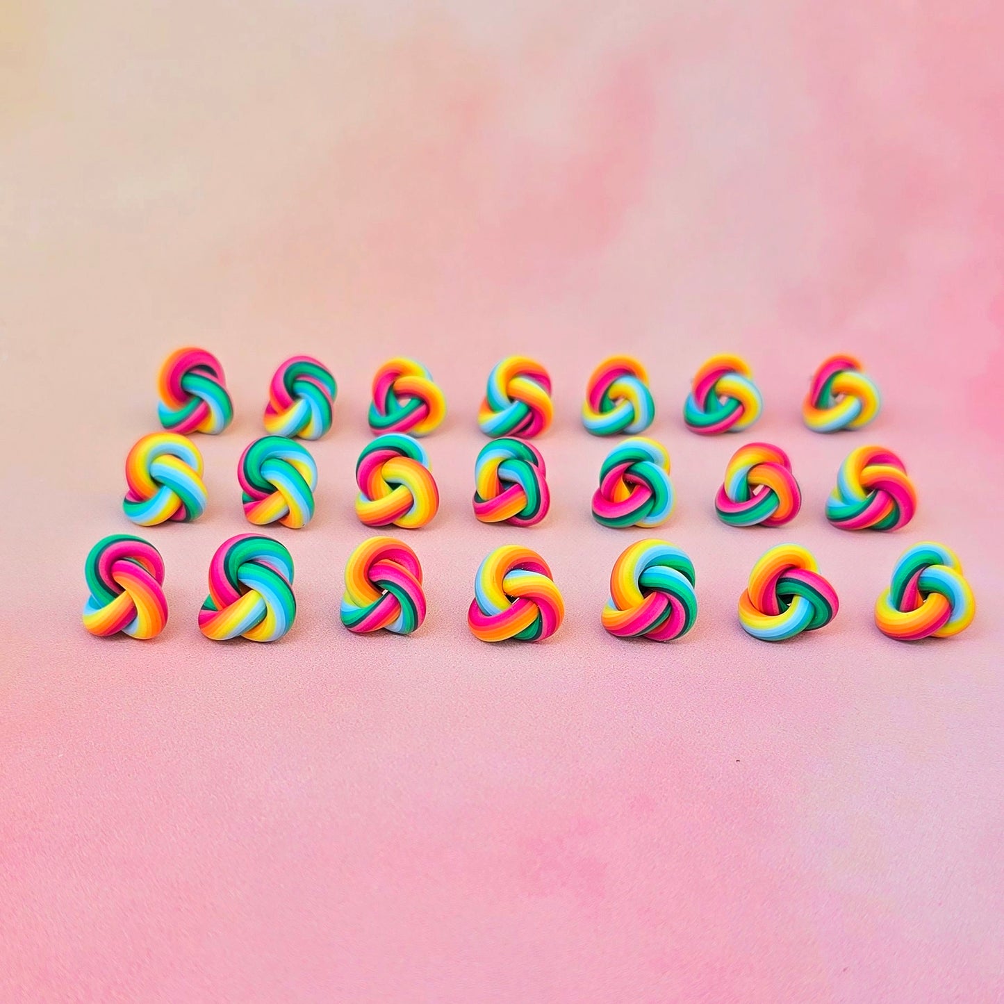 Hawaiian Sunrise Mini Knot Studs