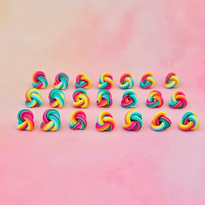 Hawaiian Sunrise Mini Knot Studs