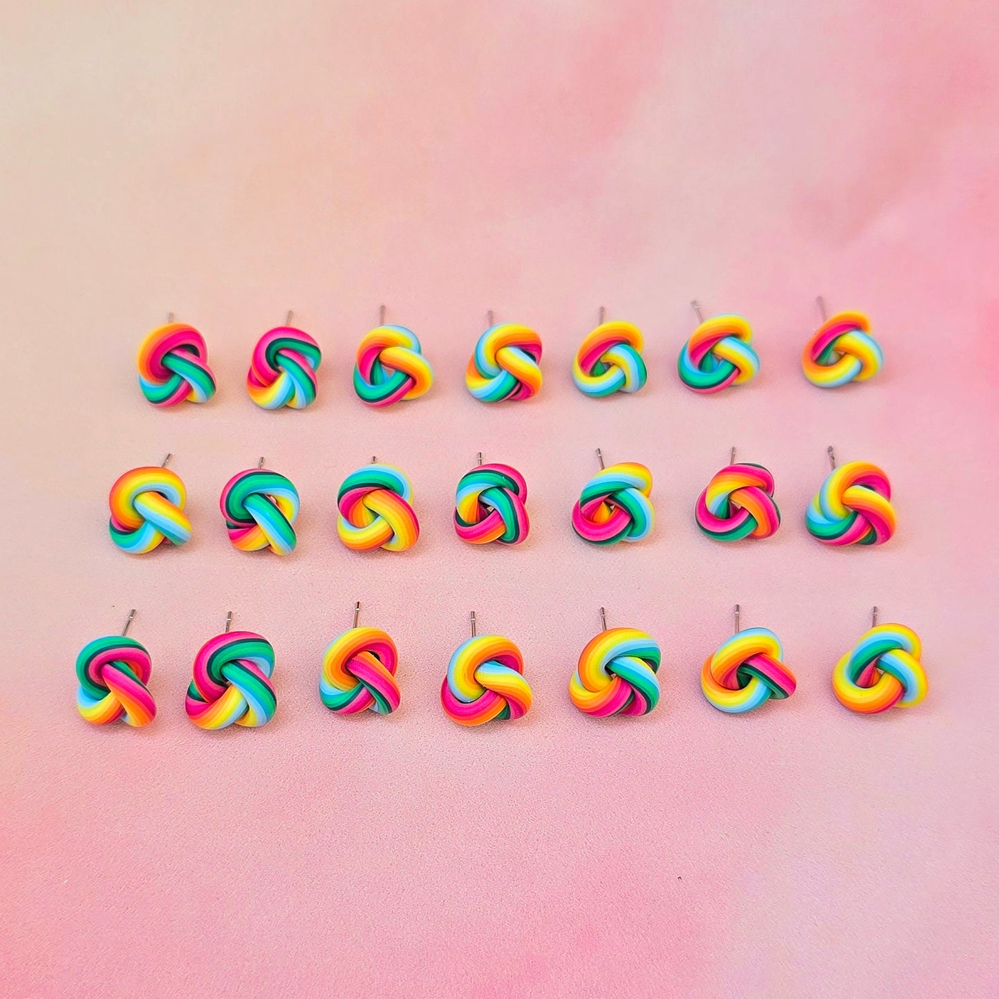 Hawaiian Sunrise Mini Knot Studs