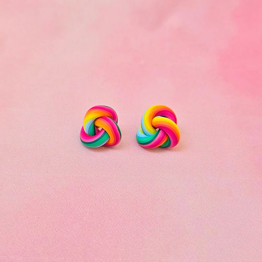 Hawaiian Sunrise Mini Knot Studs