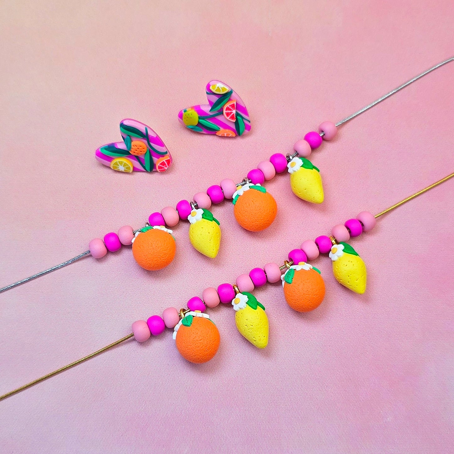 Citrus Paradise Stud & Necklace Set