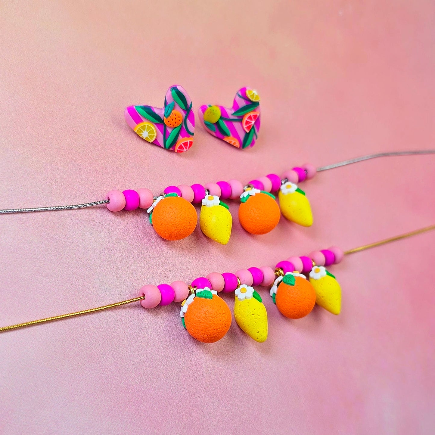 Citrus Paradise Stud & Necklace Set