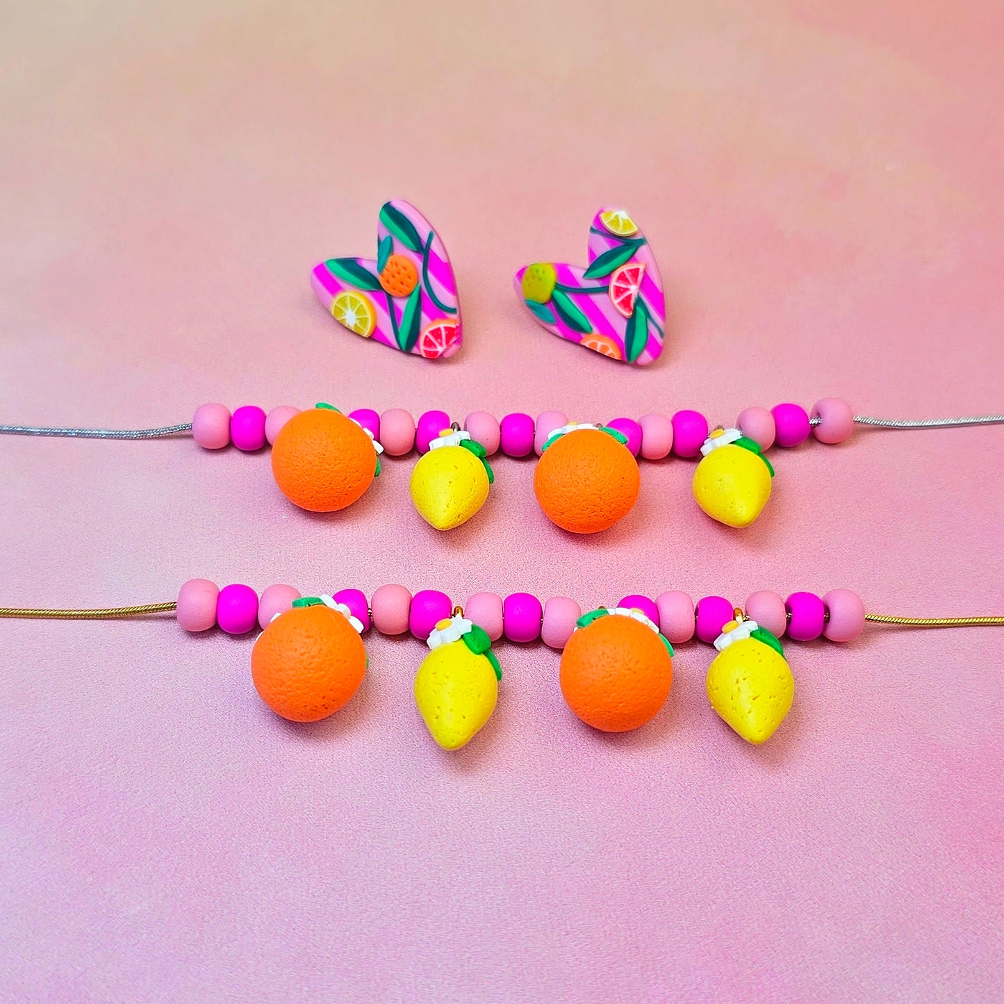 Citrus Paradise Stud & Necklace Set