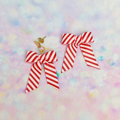 Christmas- Red and White Present Mini Bows