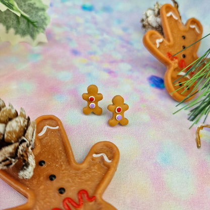 Christmas- Gingerbread Men Studs