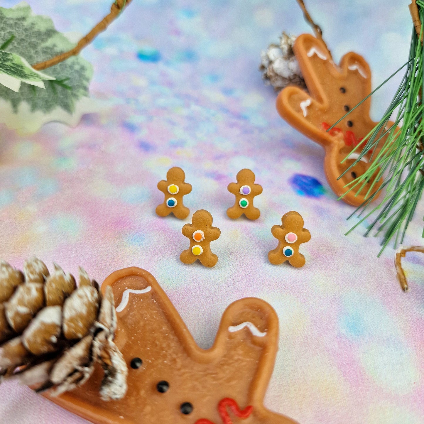 Christmas- Gingerbread Men Studs