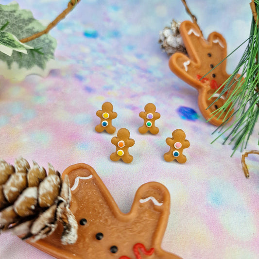 Christmas- Gingerbread Men Studs