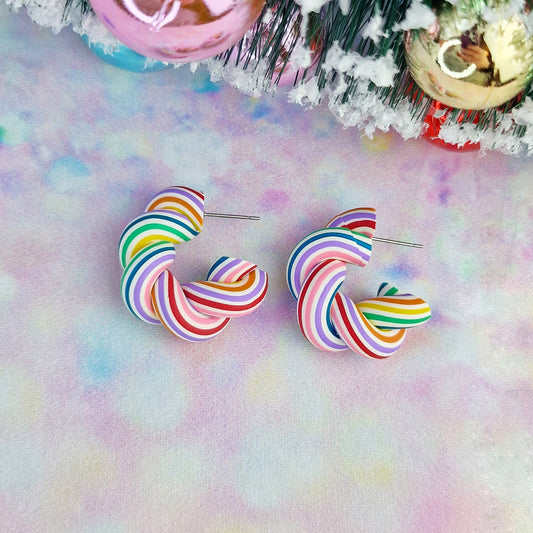 Christmas- Colourful Candy Cane Mini Flumps