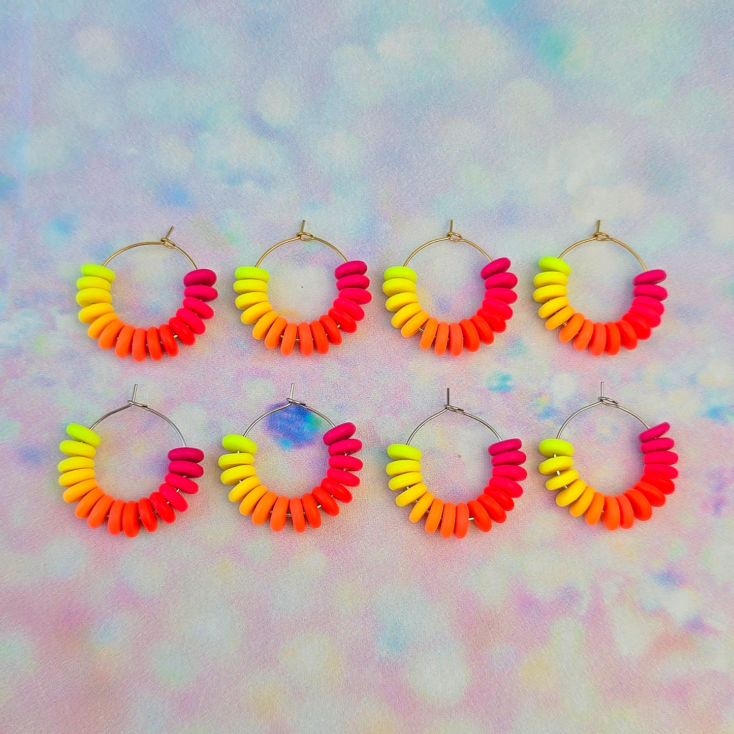 Malibu Glow Mini Beaded Hoops