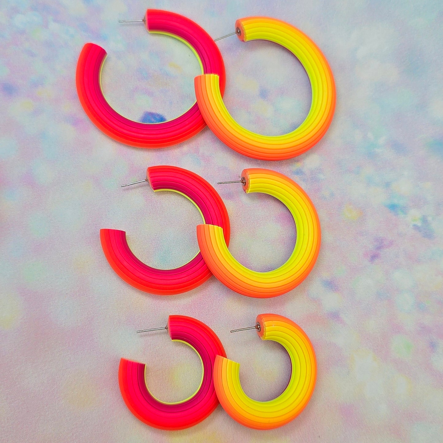 Malibu Glow Ombre Hoops