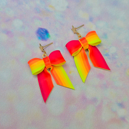 Malibu Glow Mini Bow Dangles