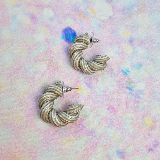 LIMITED EDITION- Silver Mini Flump Hoops