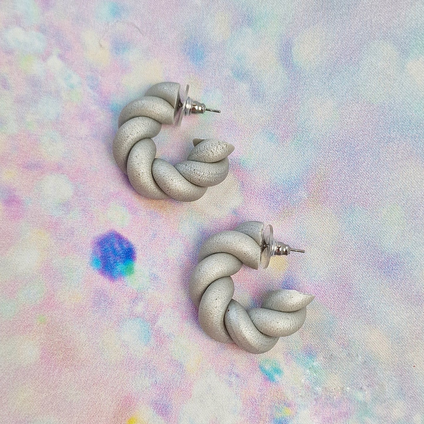 LIMITED EDITION- Silver Mini Flump Hoops