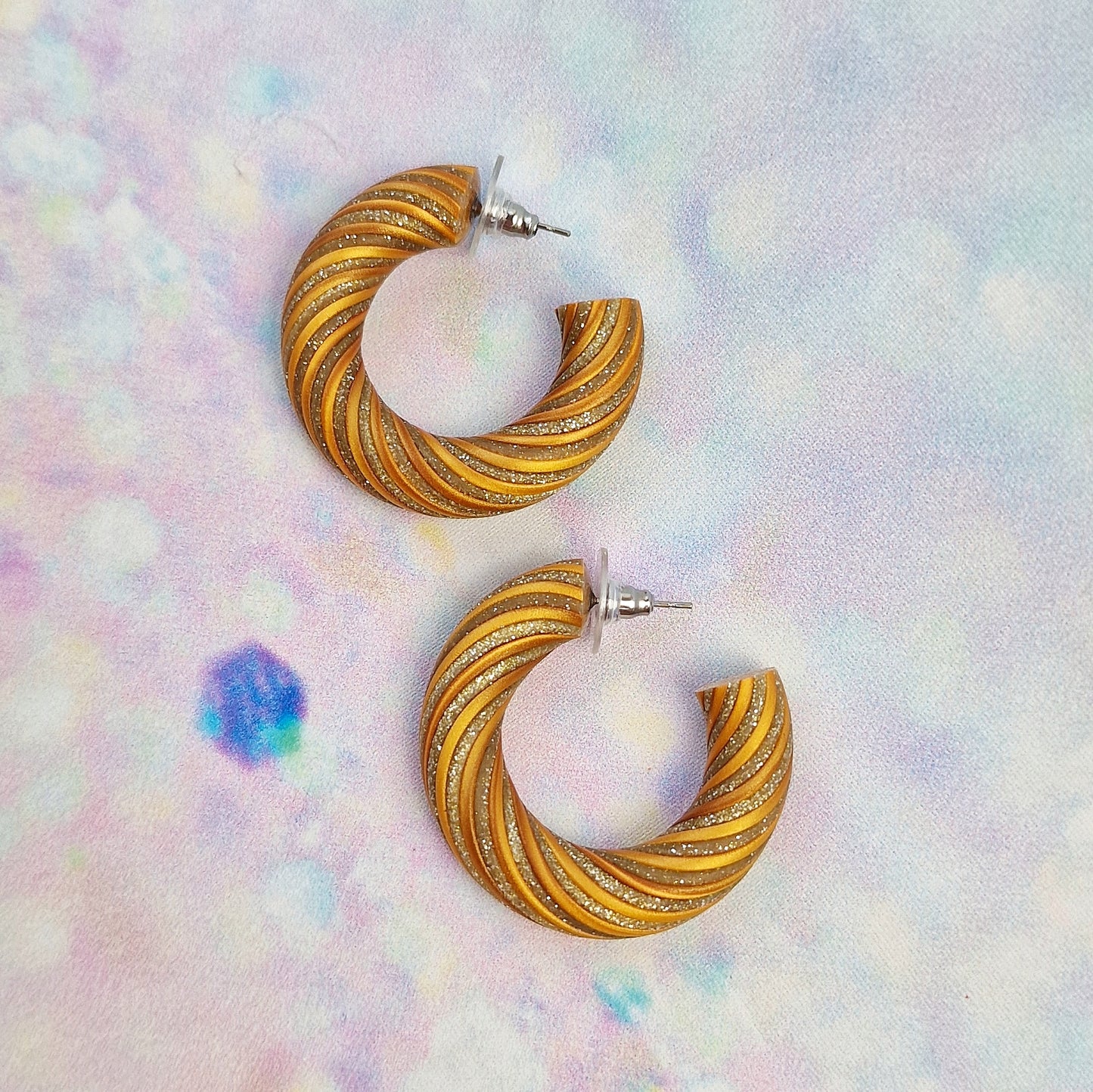 LIMITED EDITION- Gold Twisted Hoops