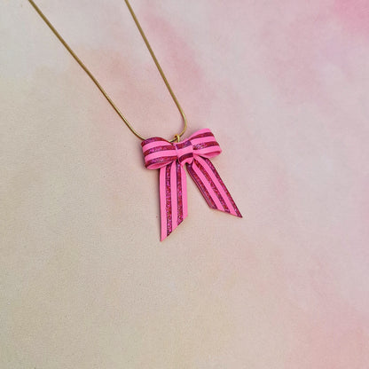 Valentine's Bow Necklaces