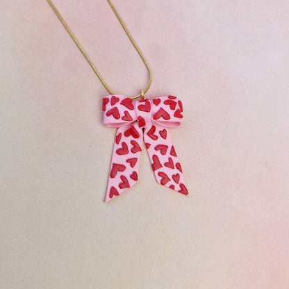 Valentine's Bow Necklaces