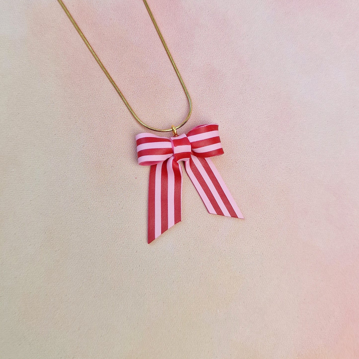 Valentine's Bow Necklaces