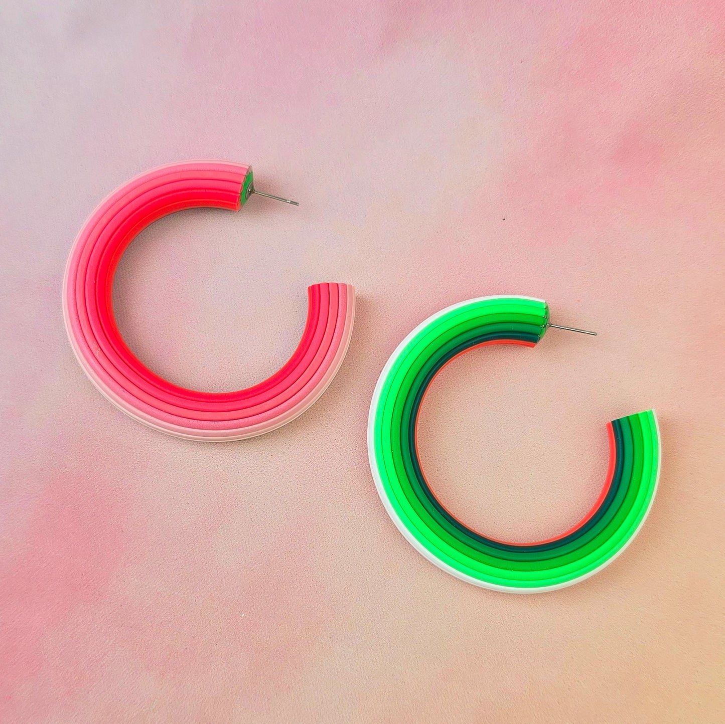 Watermelon Sugar Ombre Hoops